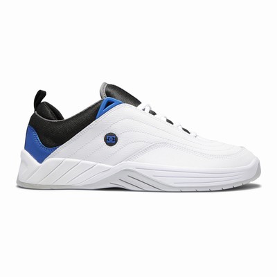 DC Williams Slim Men's Black/White/Blue Skate Shoes Australia KDV-291